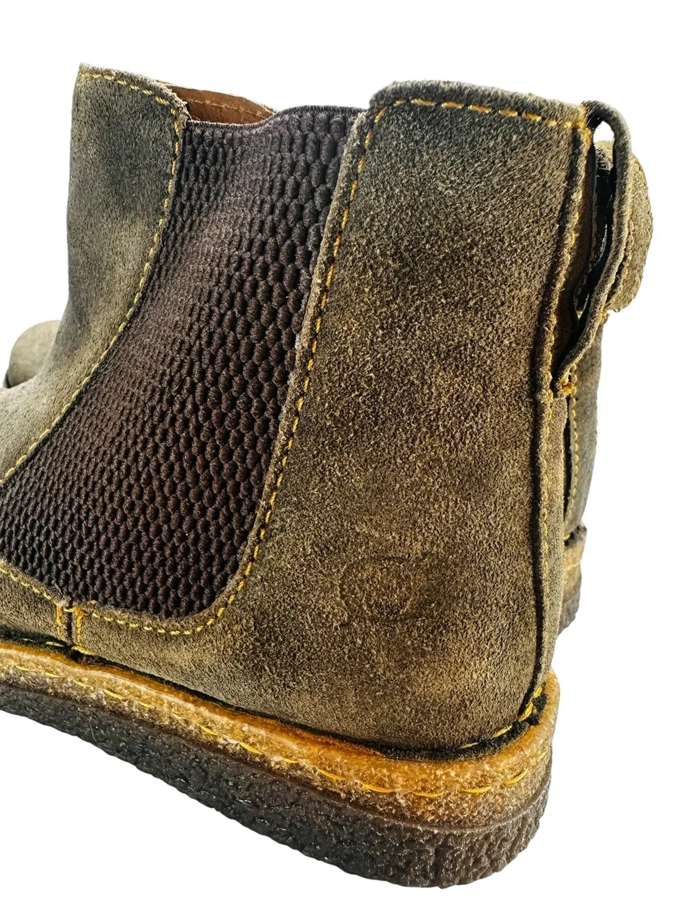 Born Faline Taupe Boots Women's 8.5 Leather Ankle Booties